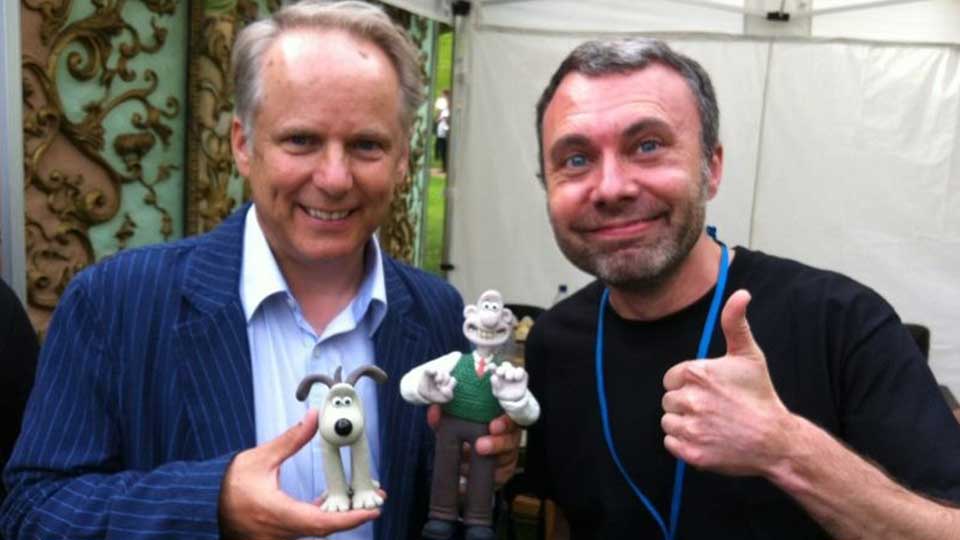 Filming with Nick Park image