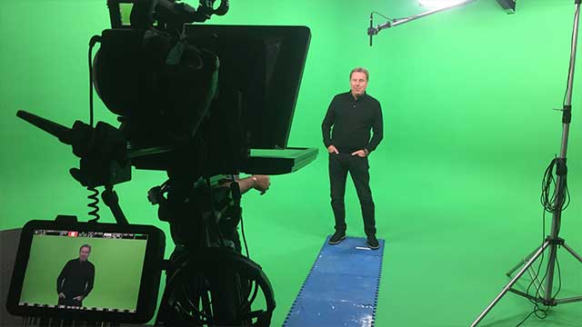Studio video production crew image