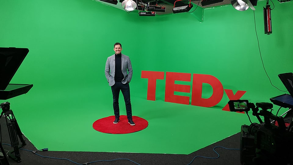 live streaming Ted talks at live streaming studio Manchester image