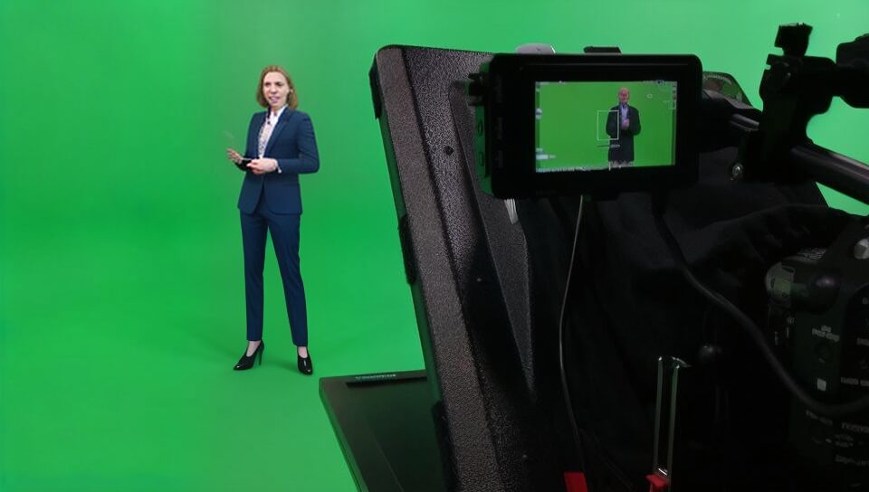 ai interpretation of a person on our green screen image