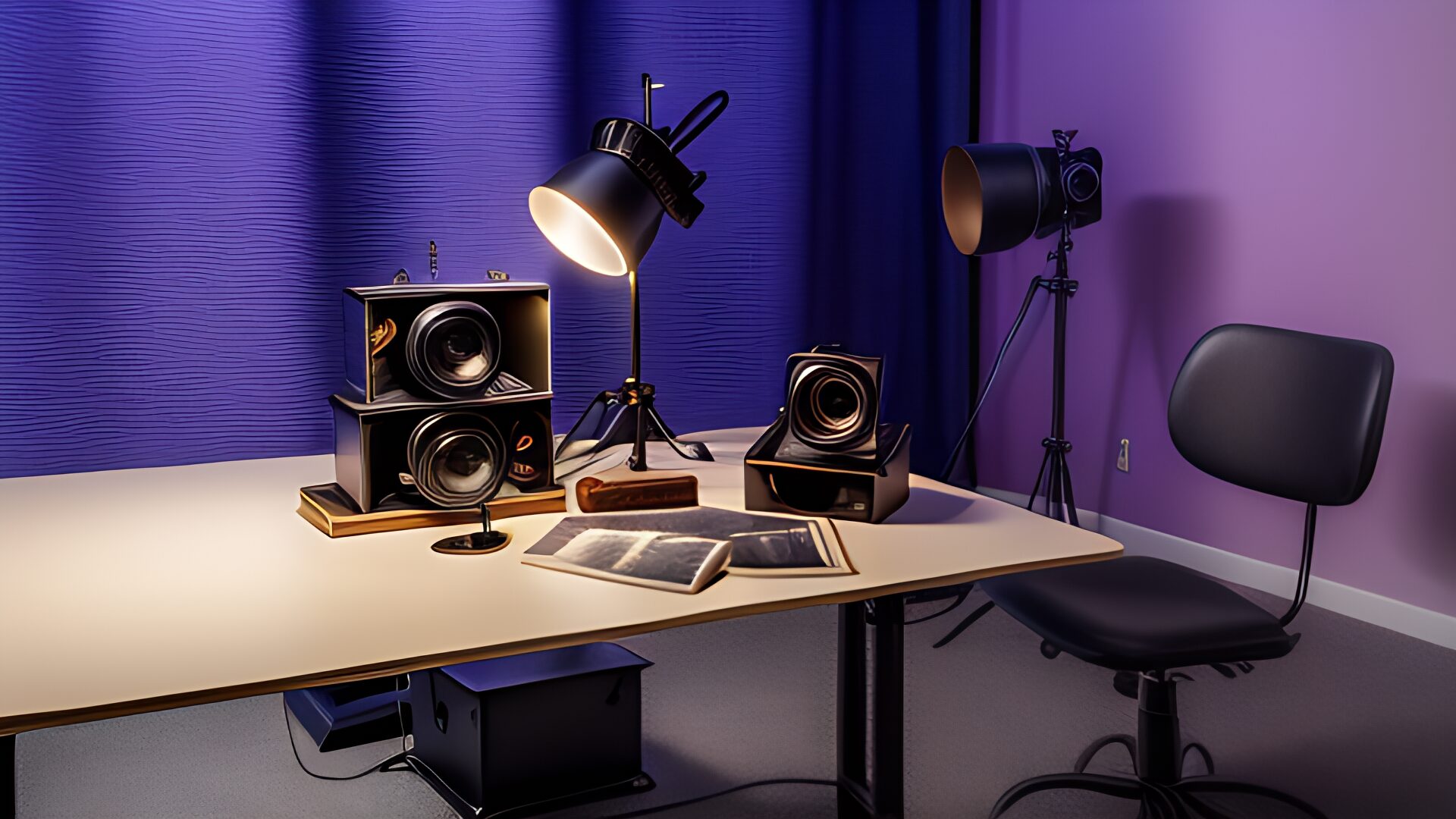 ai interpretation of a studio set-up at Galleon Studios image