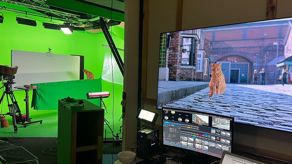 green screen virtual production image