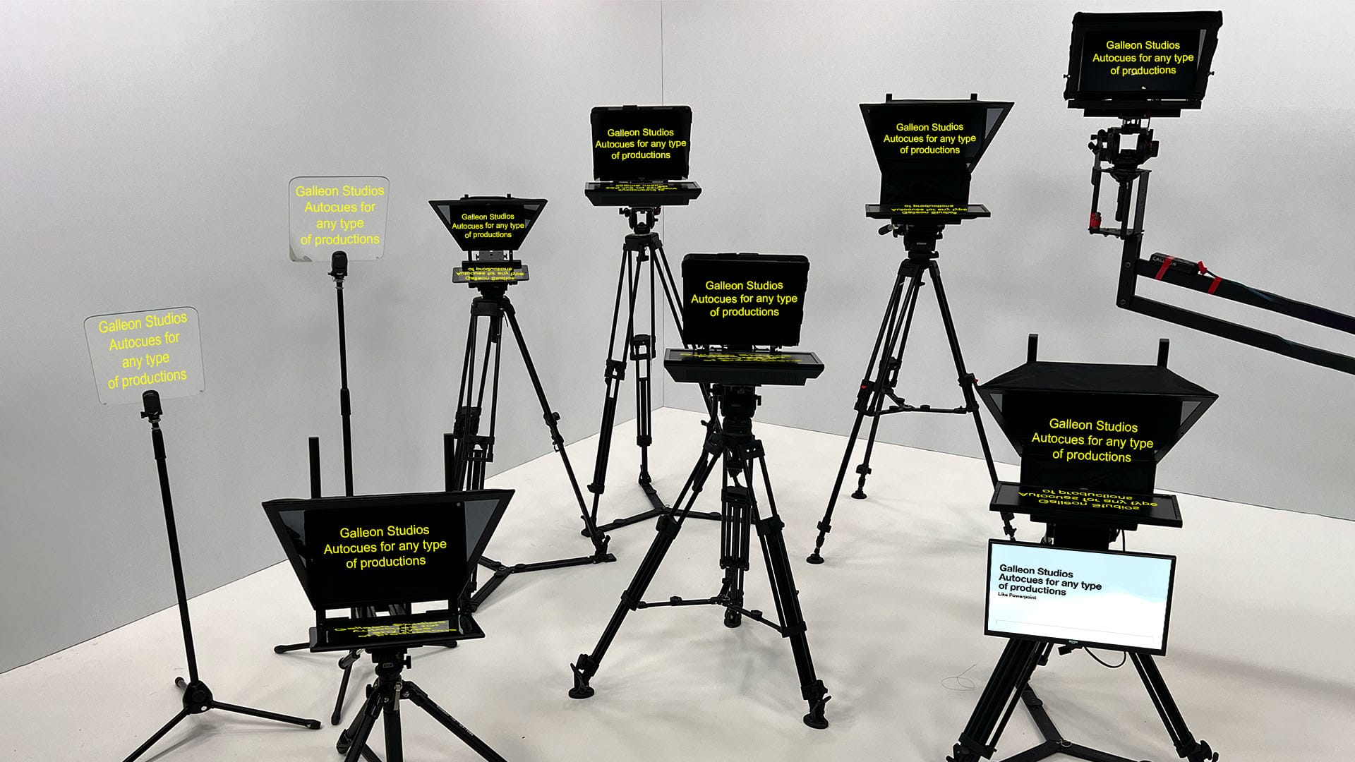 studio with teleprompter hire Manchester