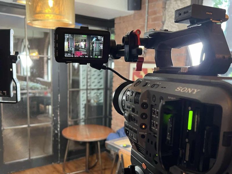 Interview filming
